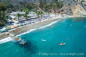 Aerial Photo of Descanso Cove, Catalina Island, Avalon, California