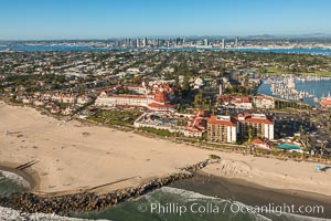 Aerial Photo of Hotel Del Coronado and San Diego