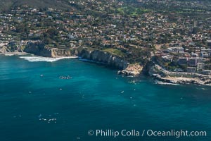 Aerial Photo of Matlahuayl State Marine Reserve (SMR), La Jolla Shores Beach