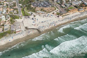 Aerial Photo of Moonlight Beach Encinitas