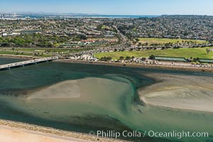 Aerial Photo of San Diego River and Robb Field