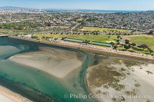 Aerial Photo of San Diego River and Robb Field