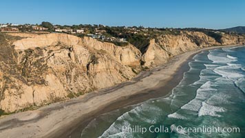 Aerial Photo of San Diego Scripps Coastal SMCA. Blacks Beach and Torrey Pines State Reserve, La Jolla, California