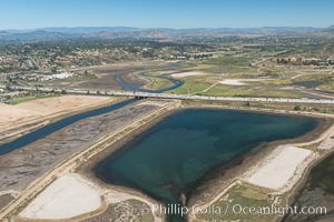 Aerial photo of San Dieguito Lagoon State Marine Conservation Area.  San Dieguito Lagoon State Marine Conservation Area (SMCA) is a marine protected area near Del Mar in San Diego County