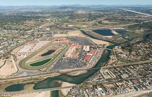 Aerial photo of San Dieguito Lagoon.  San Dieguito Lagoon State Marine Conservation Area (SMCA) is a marine protected area near Del Mar in San Diego County