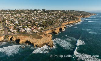 Aerial Photo of Sunset Cliffs Ratkay Point, San Diego, California