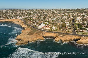 Aerial Photo of Sunset Cliffs Ratkay Point, San Diego, California