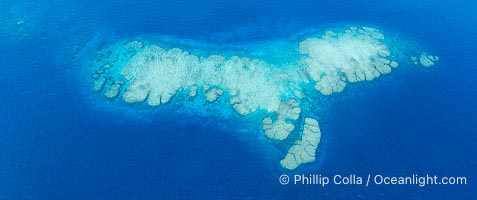 Aerial View of Cat's Meow Reef, Bligh Waters, Fiji