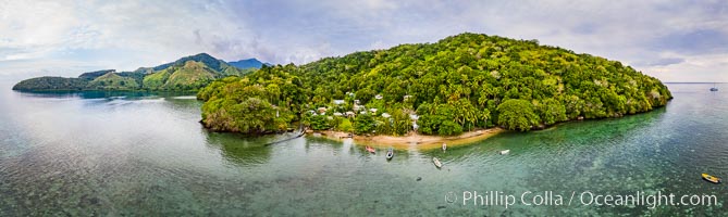 Aerial View of Gau Island, Fiji