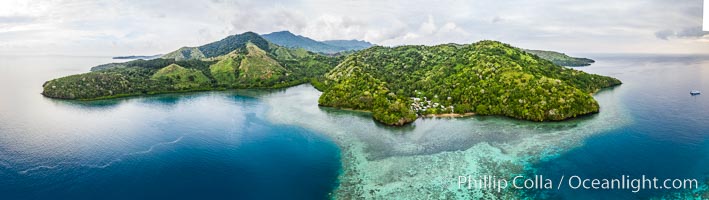 Aerial View of Gau Island, Fiji