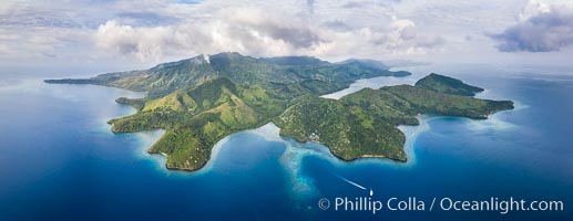 Aerial View of Gau Island, Fiji