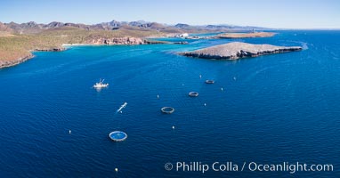 Aerial View near Playa Balandra and Lobera San Rafaelito, Sea of Cortez