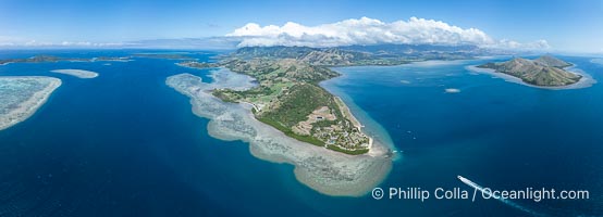 Aerial View of the the Rakiraki Peninsula, Fiji Islands
