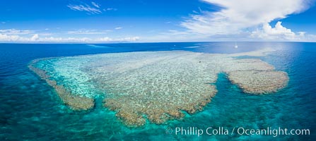 Aerial View of Vatu-i-Ra Coral Seascape, Fiji, Vatu I Ra Passage, Bligh Waters, Viti Levu Island