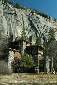 Ahwahnee Hotel and Royal Arches, Yosemite Valley, Yosemite National Park, California