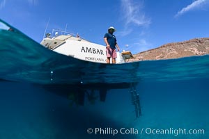 Ambar III anchored in El Embudo, Isla Partida, Sea of Cortez