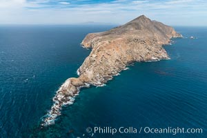 Anacapa Island, west end, aerial photo