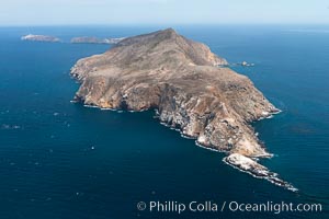 Anacapa Island, west end, aerial photo