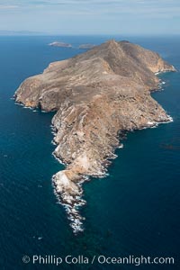 Anacapa Island, west end, aerial photo