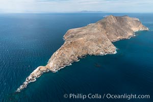 Anacapa Island, west end, aerial photo