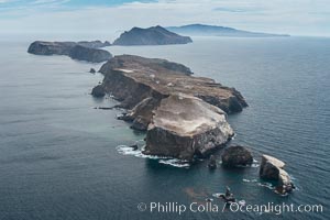 Anacapa Island, east end, aerial photo