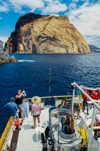 Anchored near Church Rock, with Isla Adentro just beyond. Guadalupe Island, Mexico, Guadalupe Island (Isla Guadalupe)