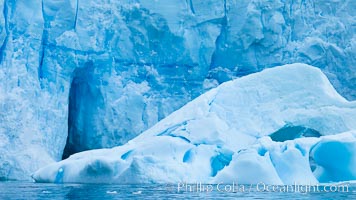 Antarctic icebergs, sculpted by ocean tides into fantastic shapes, Cierva Cove