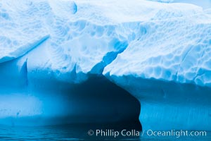 Antarctic icebergs, sculpted by ocean tides into fantastic shapes, Cierva Cove