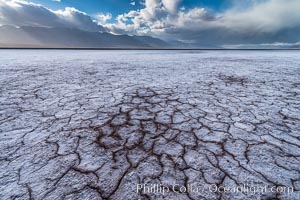 Erosion in the salt patterns of Badwater Playa, Death Valley National Park