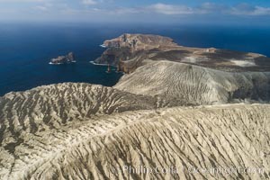 Barcena volcano crater, highest point on San Benedicto Island, Revillagigedos, Mexico. San Benedicto Island (Islas Revillagigedos), Baja California, natural history stock photograph, photo id 32921
