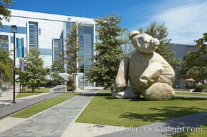 Bear is another of the odd outdoor "art" pieces of the UCSD Stuart Collection.  Created by Tim Hawkinson in 2001 of eight large stones, it sits in the courtyard of the UCSD Jacobs School of Engineering, University of California, San Diego, La Jolla