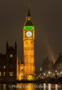 Big Ben at Night, Houses of Parliment, London, United Kingdom