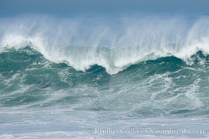 Big surf and waves, La Jolla Cove