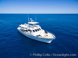 Boat Ambar III in the Sea of Cortez, La Reina, Baja California, Mexico