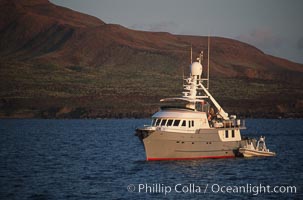 Boat Millenium Starship at Socorro Island, Revillagigedos