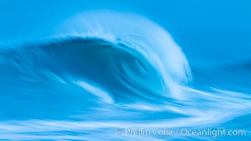 Breaking wave fast motion and blur. The Wedge, Newport Beach, California