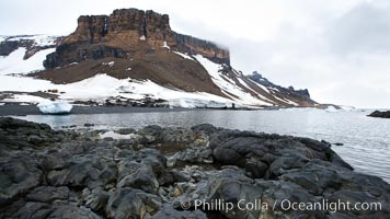 Brown Bluff and rocky coastline, intertidal zone