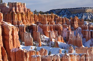 Bryce Canyon hoodoos line all sides of the Bryce Amphitheatre, Bryce Canyon National Park, Utah