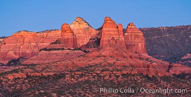 Buttes at sunset, Sedona, Arizona