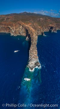 Cabo Pearce on Socorro Island, aerial photo, Revillagigedos Islands, Mexico, Socorro Island (Islas Revillagigedos)