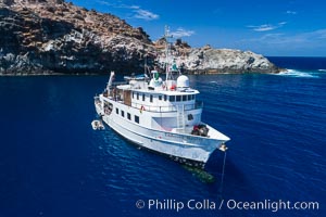 Cabo Pearce on Socorro Island, aerial photo, Revillagigedos Islands, Mexico, Socorro Island (Islas Revillagigedos)