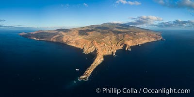 Cabo Pearce on Socorro Island, aerial photo, Revillagigedos Islands, Mexico, Socorro Island (Islas Revillagigedos)