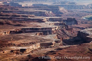 Soda Springs Basin from Green River Overlook, Island in the Sky, Canyonlands National Park, Utah.