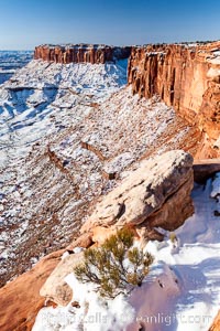 Canyonlands National Park, winter, viewed from Grandview Point.  Island in the Sky