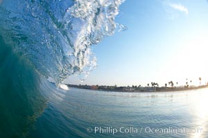 Cardiff morning surf, breaking wave, Cardiff by the Sea, California