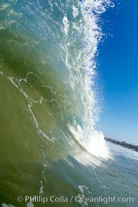 Cardiff morning surf, breaking wave, Cardiff by the Sea, California