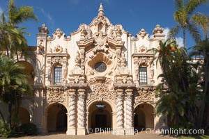 Casa del Prado, South Facade, Balboa Park, San Diego, California