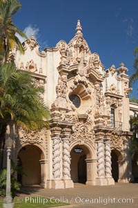 Casa del Prado, South Facade, Balboa Park, San Diego, California