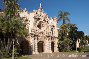 Casa del Prado, South Facade, Balboa Park, San Diego, California