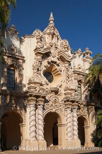 Casa del Prado, South Facade, Balboa Park, San Diego, California